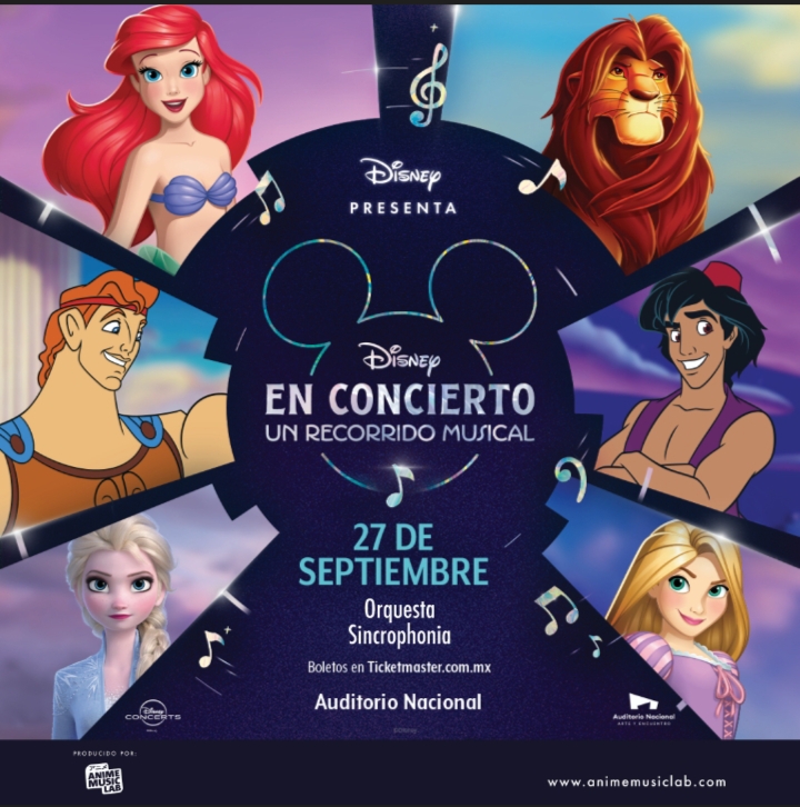 DISNEY EN CONCIERTO: UN RECORRIDO MUSICAL LLEGARÁ AL AUDITORIO NACIONAL